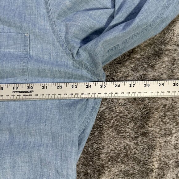 Chap's By Ralph Lauren Men's Button Down Long Sleeve Denim Shirt Sz L - Picture 5 of 7